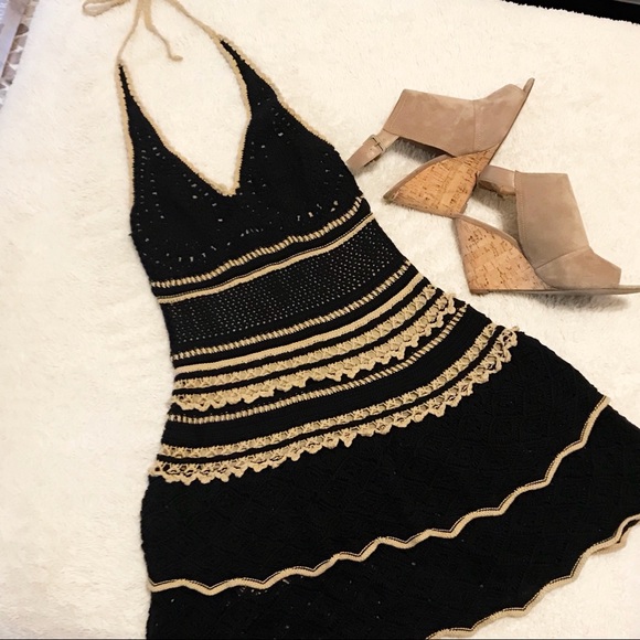 Moda International Dresses & Skirts - [Victoria Secret] Crochet halter dress NWOT